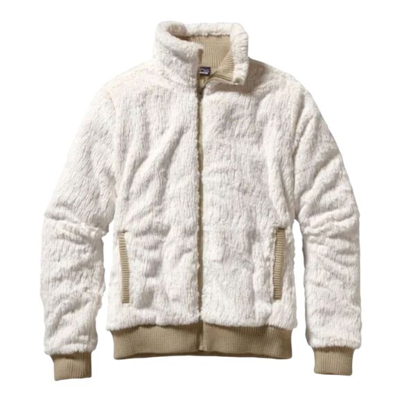 Patagonia Conejo Fuzzy Bomber Jacket Womens Size Small Hi Pile Fleece Sherpa - Picture 1 of 7